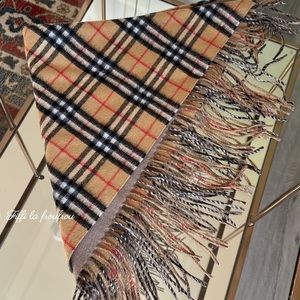 Authentic Burberry wool triangle scarf
